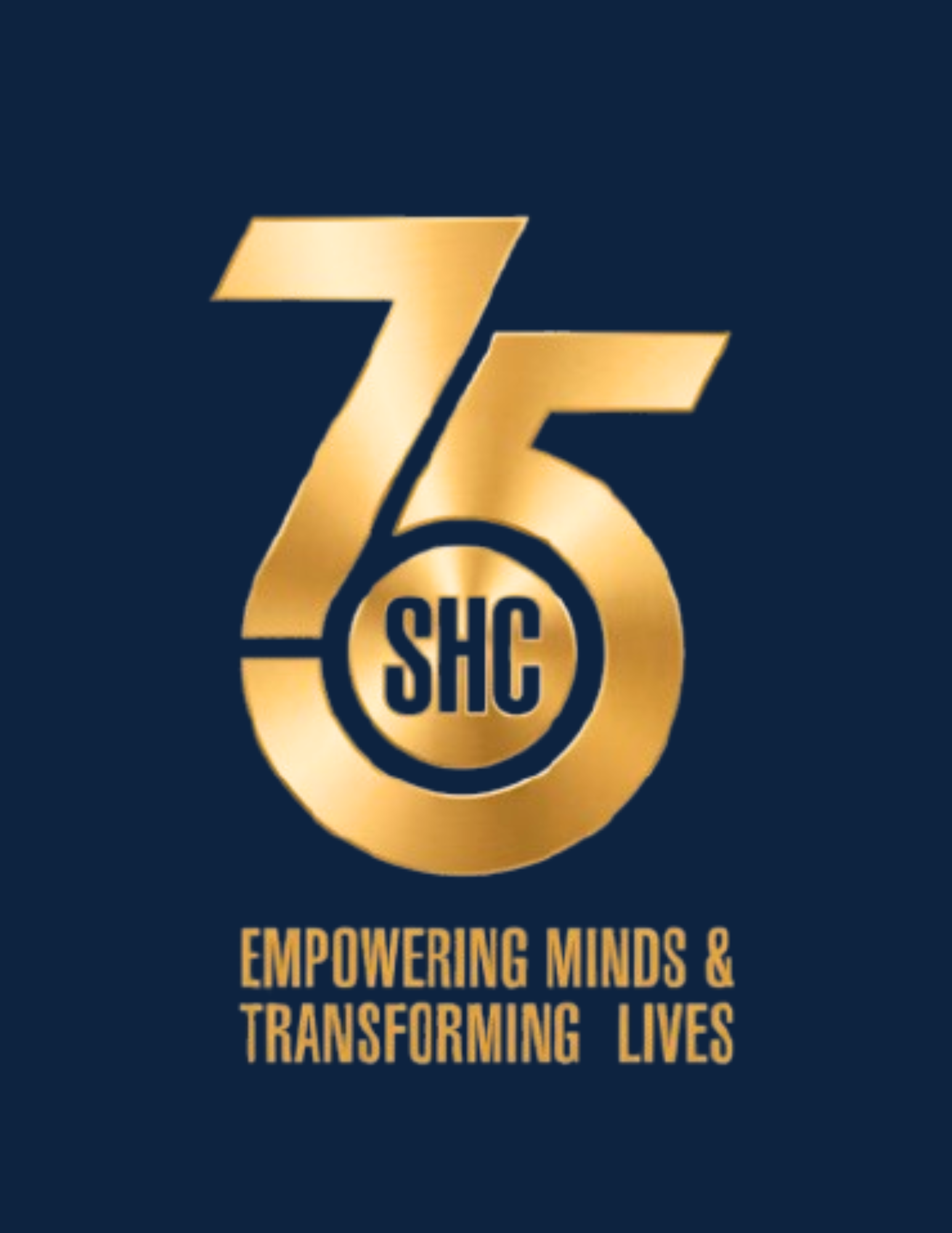 Sacred Heart College 75th anniversary logo